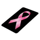 Pink Ribbon - Brustkrebs-Bewusstsein Magnet (Linke Seite)