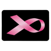 Pink Ribbon - Brustkrebs-Bewusstsein Magnet (Horizontal)