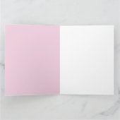 Pink Ribbon Brustkrebs Bewusstsein mit Blume Karte (Innenseite)