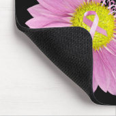 Pink Ribbon Brustkrebs Bewusstsein mit Dämmerung Mousepad (Ecke)