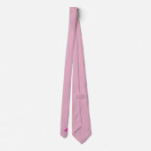 Pink Ribbon Brustkrebs Bewusstsein Neck Tie Krawatte (Rückseite)