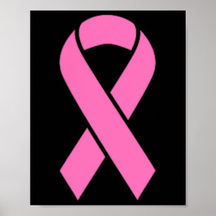 Pink Ribbon Brustkrebs Bewusstsein Poster