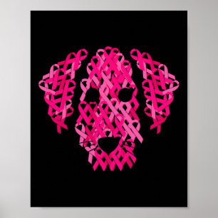 Pink Ribbon Brustkrebs-Bewusstsein Poster