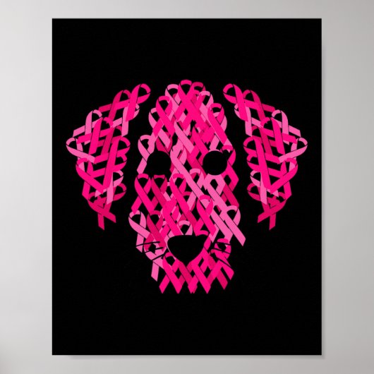 Pink Ribbon Brustkrebs-Bewusstsein Poster (Vorne)
