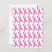 Pink Ribbon Brustkrebs Bewusstsein Postkarte (Vorne/Hinten)