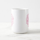 Pink Ribbon Brustkrebs Bewusstsein Sonnenblume Kaffeetasse (Mittel)