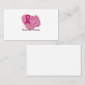 Pink Ribbon Brustkrebs Bewusstsein Visitenkarte (Vorne/Hinten)