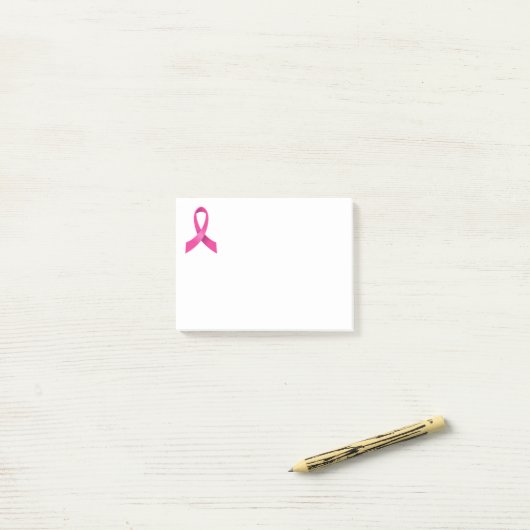Pink Ribbon Brustkrebs Glaube Hoffnung Liebe Post-it Klebezettel (Auf Schreibtisch)