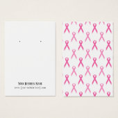 Pink Ribbon Brustkrebs mit Werbekarten (Vorne & Hinten)