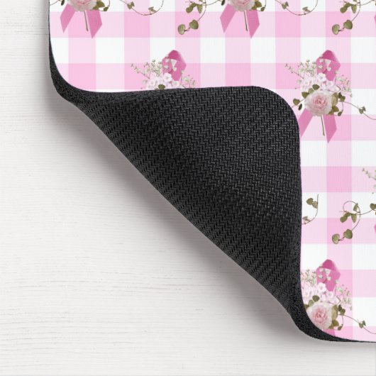 Pink Ribbon Brustkrebs Überleben Mousepad (Ecke)