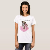 Pink Ribbon Bulldog Puppy Sample Charity Shirts (Vorne ganz)
