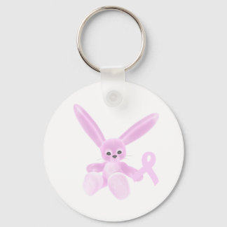 Pink Ribbon Bunny Schlüsselanhänger