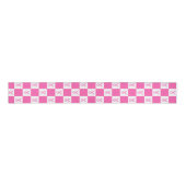 Pink Ribbon Checkerboard – Breast Cancer Awareness Ripsband (Vorderseite)