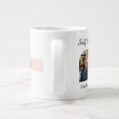 Pink Ribbon Coquette Aesthetic Valentine Jumbo-Tasse (Rückseite)