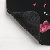 Pink Ribbon Daisy Faith - Brustkrebs-Bewusstsein Mousepad (Ecke)