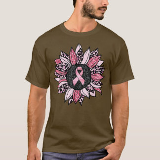 Pink Ribbon Daisy Sonnenblumen Brustkrebs Auswaren T-Shirt