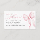 Pink Ribbon Display Shower Enclosure Card Begleitkarte (Vorderseite)
