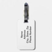 Pink Ribbon Faith Luggage Tag Gepäckanhänger (Rückseite vertikal)