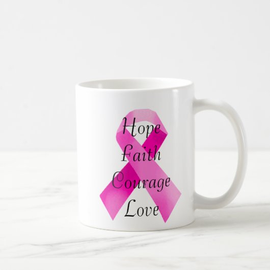 Pink Ribbon Faith Tasse (Rechts)