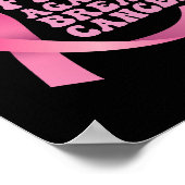Pink Ribbon Frauen Krebs Bewusstsein Brustkrebs Poster (Ecke)