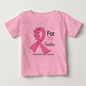 Pink Ribbon für meinen Lehrer - Brustkrebs Baby T-shirt (Vorderseite)