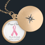 PINK Ribbon Gebet Charme Halskette Brustkrebs<br><div class="desc">Was für ein besonderes Geschenk für jemanden, den Sie Liebe durch eine schwierige Zeit. In unserem Shop finden Sie weitere Farbbandfarben und medizinische Warnmarken.</div>