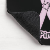 Pink Ribbon Guardian Angel Mousepad (Ecke)