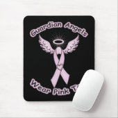 Pink Ribbon Guardian Angel Mousepad (Mit Mouse)