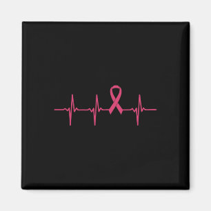 Pink Ribbon Herzschlag Brustkrebs Aufklärungsgesch Magnet