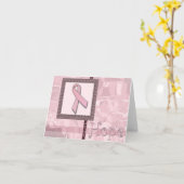 Pink Ribbon - Hoffnung Karte (Gelbe Blume)