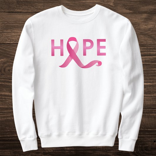 Pink Ribbon HOPE Brustkrebs Bewusstsein Sweatshirt