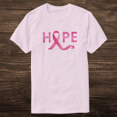 Pink Ribbon HOPE Brustkrebs Bewusstsein T-Shirt