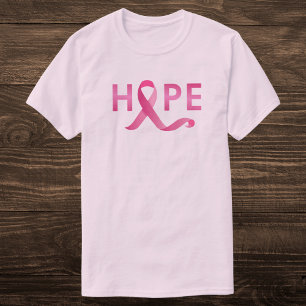 Pink Ribbon HOPE Brustkrebs Bewusstsein T-Shirt