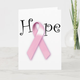 Pink Ribbon Hope Karte