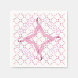 Pink Ribbon HOPE LIEBE CURE LIFE Serviette