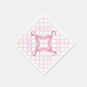 Pink Ribbon HOPE LIEBE CURE LIFE Serviette (Ecke)
