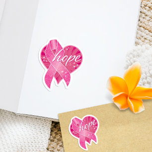 Pink Ribbon Hope Vinyl Stickers Aufkleber