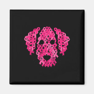 Pink Ribbon Hund Inspiration Brustkrebs Awaren Magnet