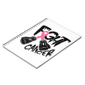 Pink Ribbon-Kampf Krieger Brustkrebs-Editor Notizblock (Linke Seite)