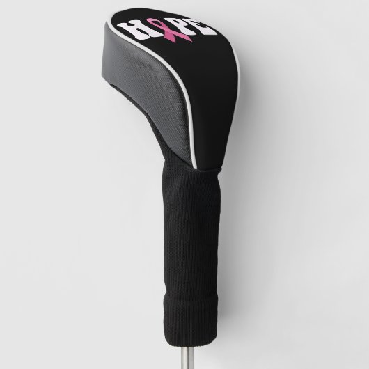 Pink Ribbon Krebs Bewusstsein Brustkrebs Hoffnung Golf Headcover (angewinkelt)
