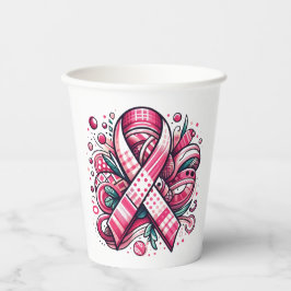 Pink Ribbon Paper cup Pappbecher