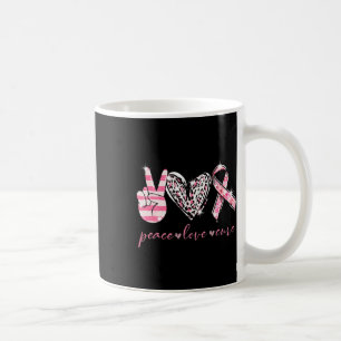 Pink Ribbon Peace Liebe heilen Brustkrebs Auswaren Kaffeetasse