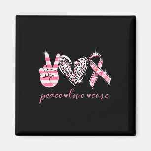Pink Ribbon Peace Liebe heilen Brustkrebs Auswaren Magnet