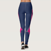 Pink Ribbon personalisieren 2 Brustkrebsüberlebung Leggings (Rückseite)