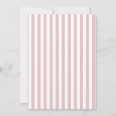 Pink Ribbon Pine Christmas Einladung (Rückseite)