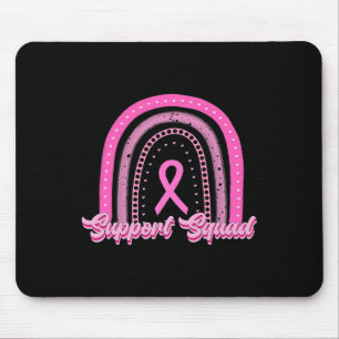 Pink Ribbon Rainbow Support Squad Brustkrebs Wa Mousepad