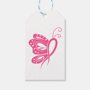 Pink Ribbon Schmetterling Kämpfen Brustkrebs Geschenkanhänger