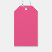 Pink Ribbon Schmetterling Kämpfen Brustkrebs Geschenkanhänger (Rückseite)