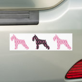 Pink Ribbon Schnauzer Autoaufkleber (Auf Auto)