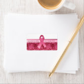 Pink Ribbon Survivor Adressaufkleber (Insitu)